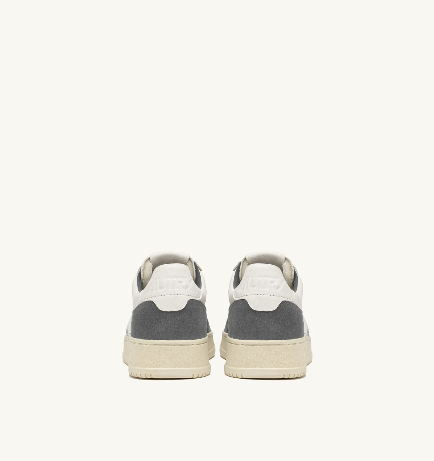 MEDALIST LOW SNEAKERS IN WHITE LEATHER AND MOREL SUEDE - 4