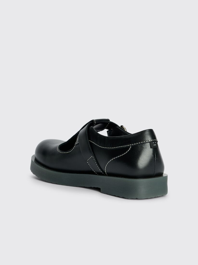 Acne Studios ACNE STUDIOS FACE BERYLAB DERBY SHOES BLACK | REVERSIBLE