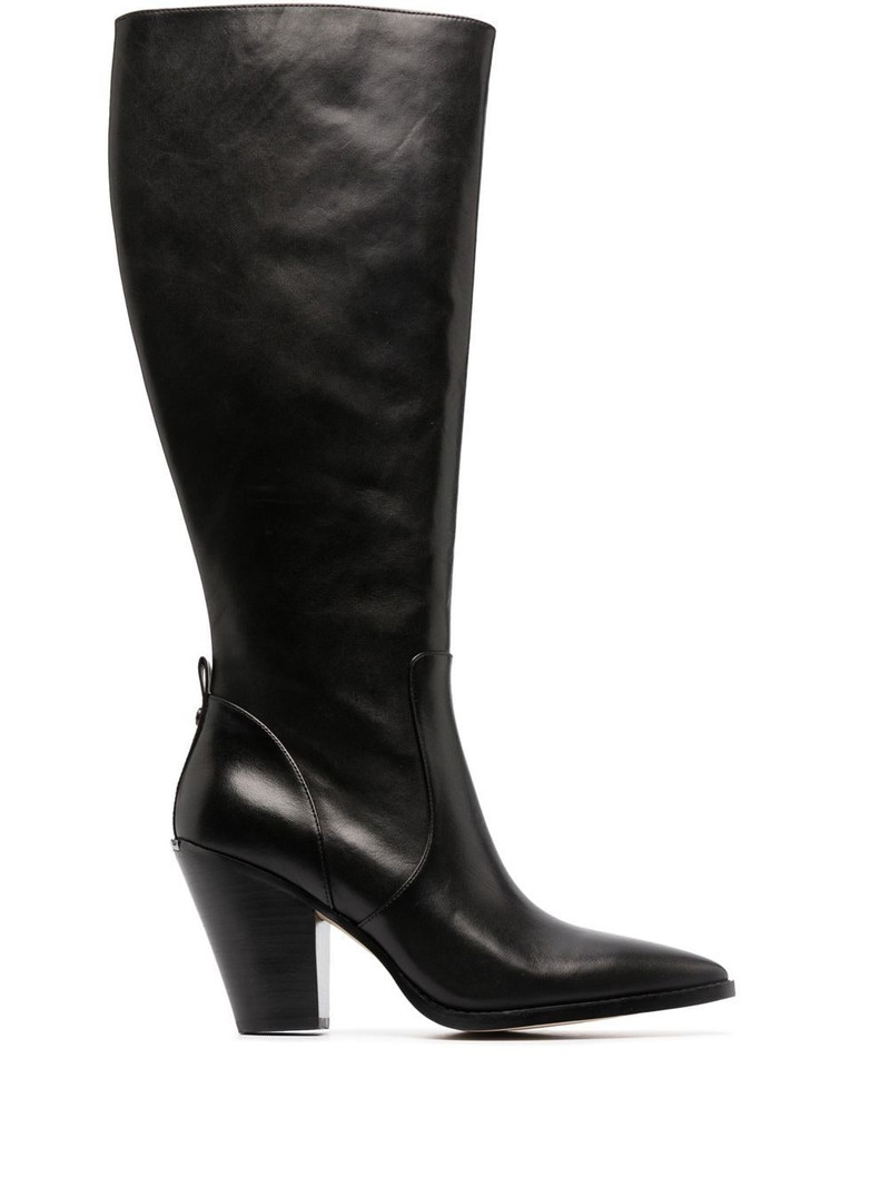 Dover 95mm block-heeled boots 1