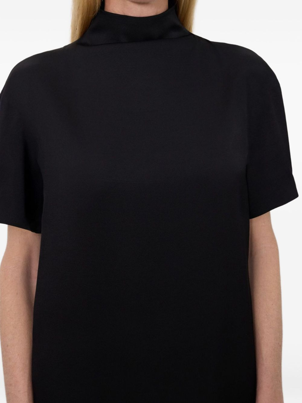 Elton mock-neck short-sleeve dress - 5