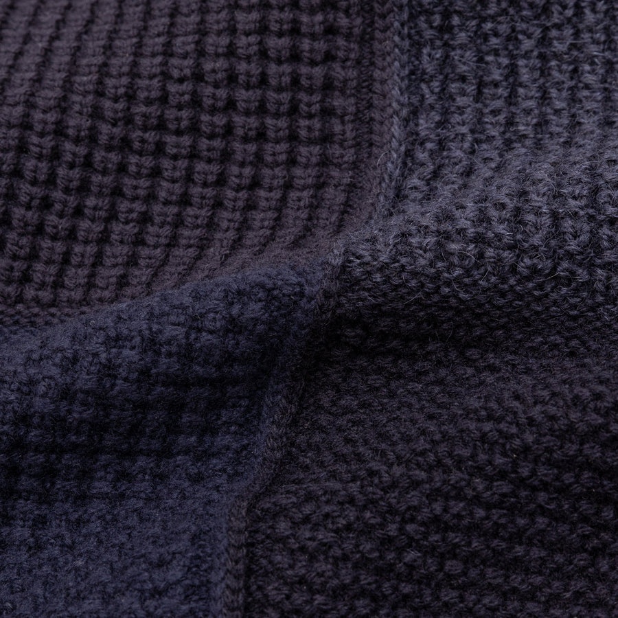MIXED WOOL CABLE SWEATER - 4