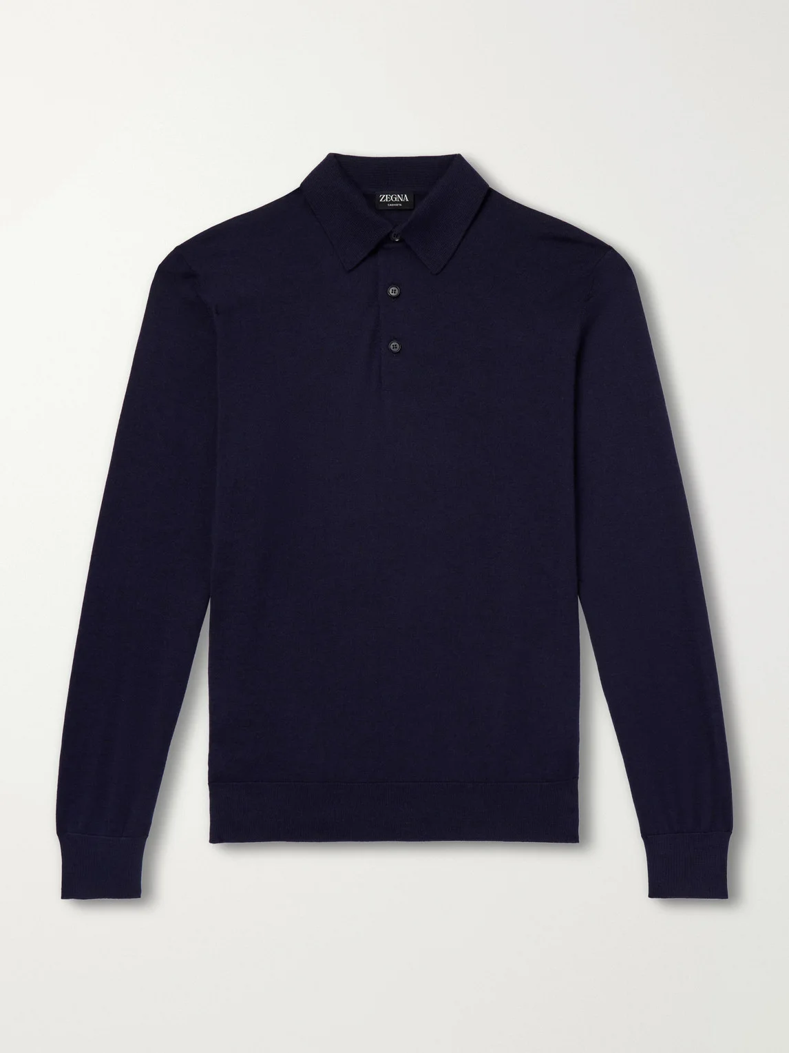 Cashmere and Silk-Blend Polo Shirt - 1