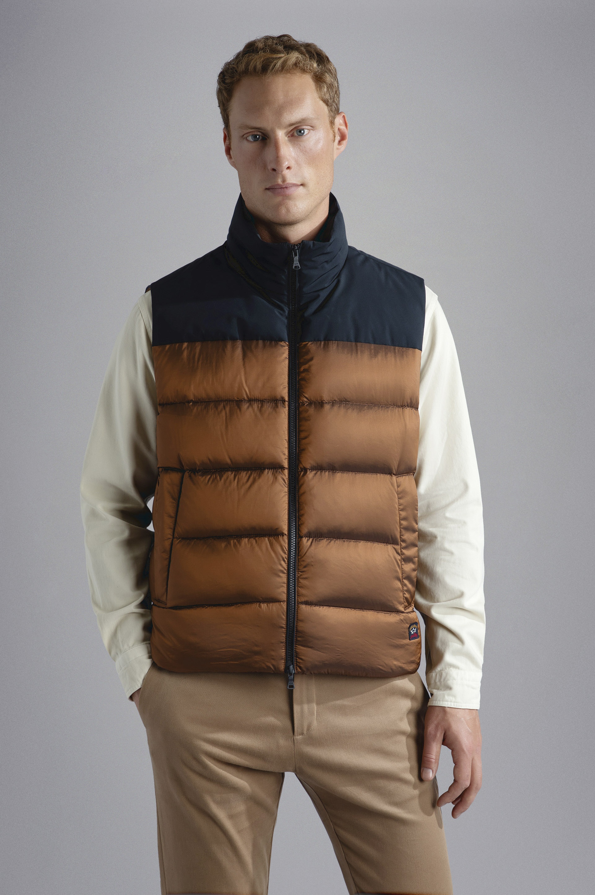COLOR BLOCK QUILTED VEST - 6