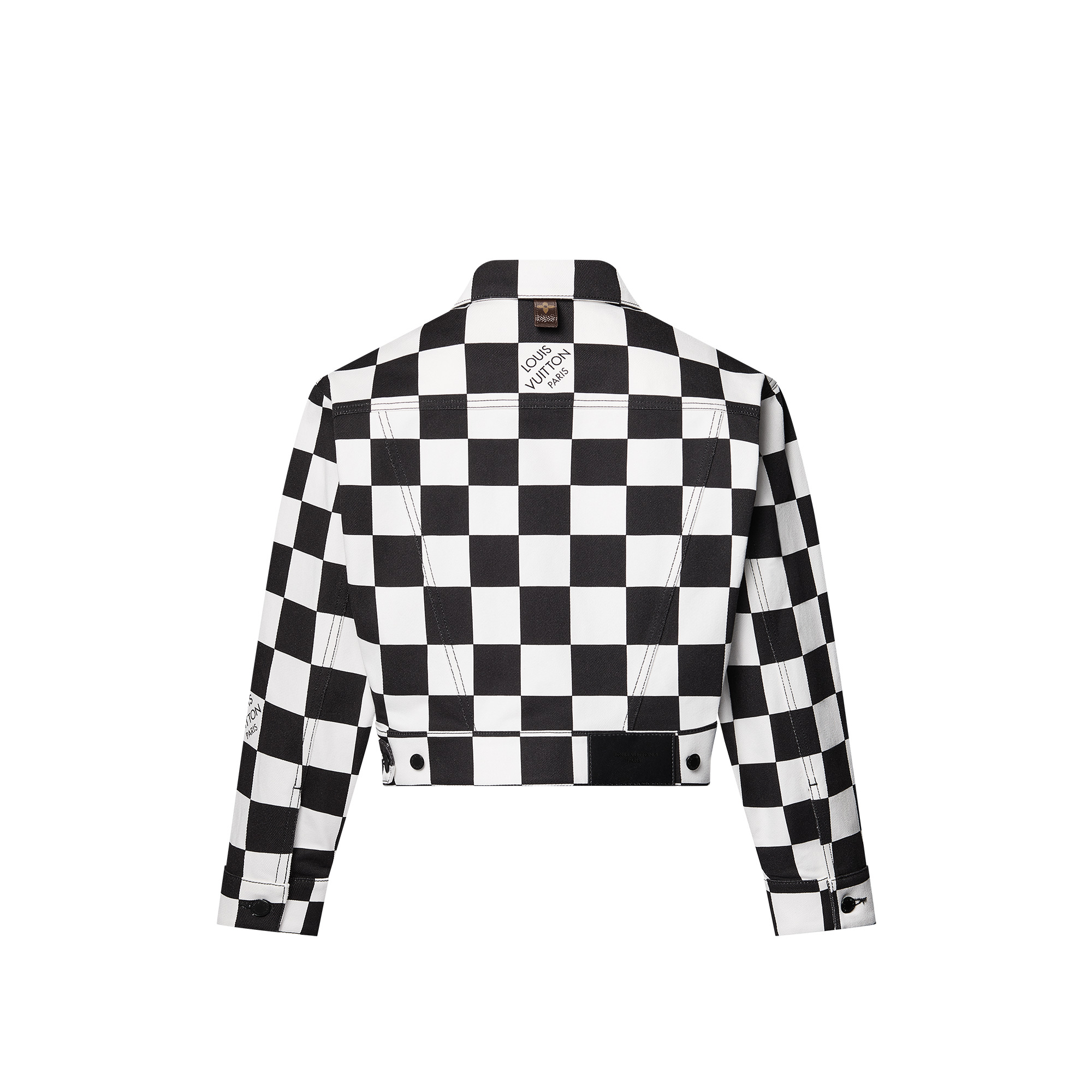 Cropped Damier Denim Jacket - 3