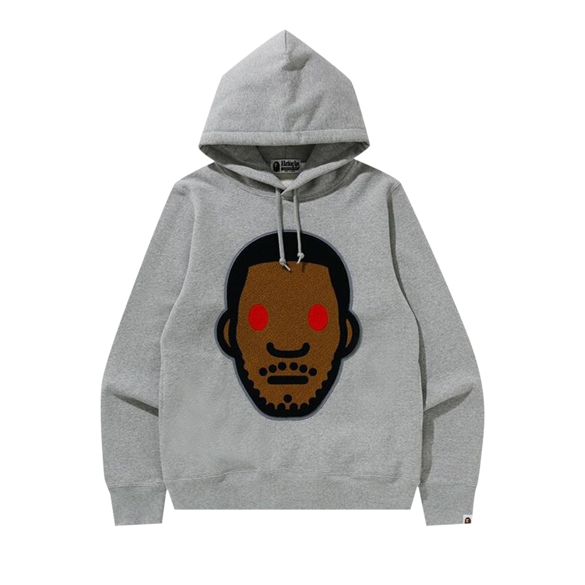 BAPE x Kid Cudi Pullover Hoodie 'Grey' - 1