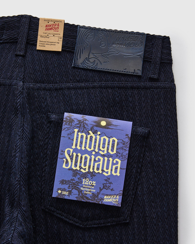 "Indigo Sugiaya" 12oz Herringbone Dobby Twill - Easy Guy Fit 3