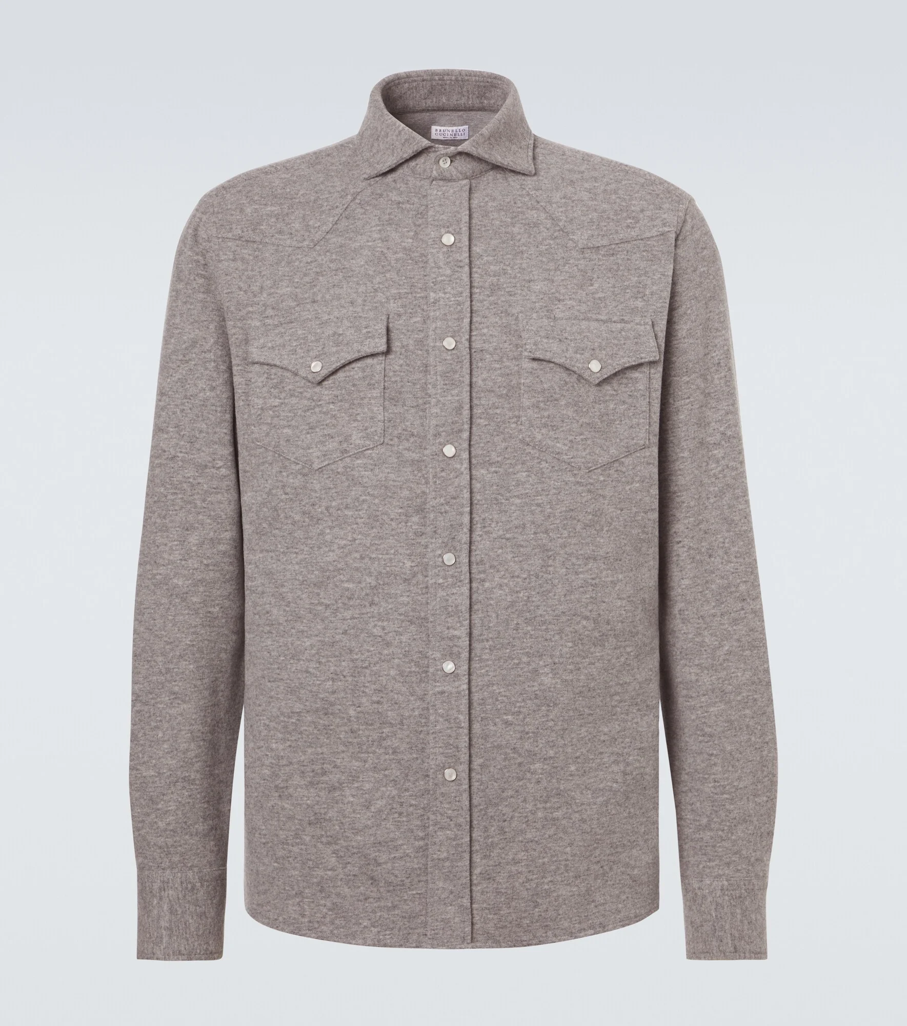 Cashmere and cotton-blend shirt - 1