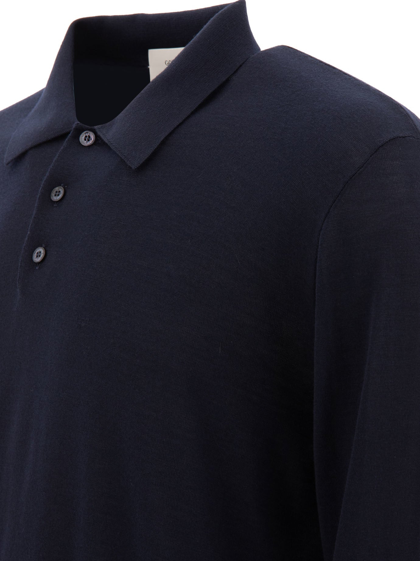 Golden Goose Wool Long-sleeved Polo Shirt - 4