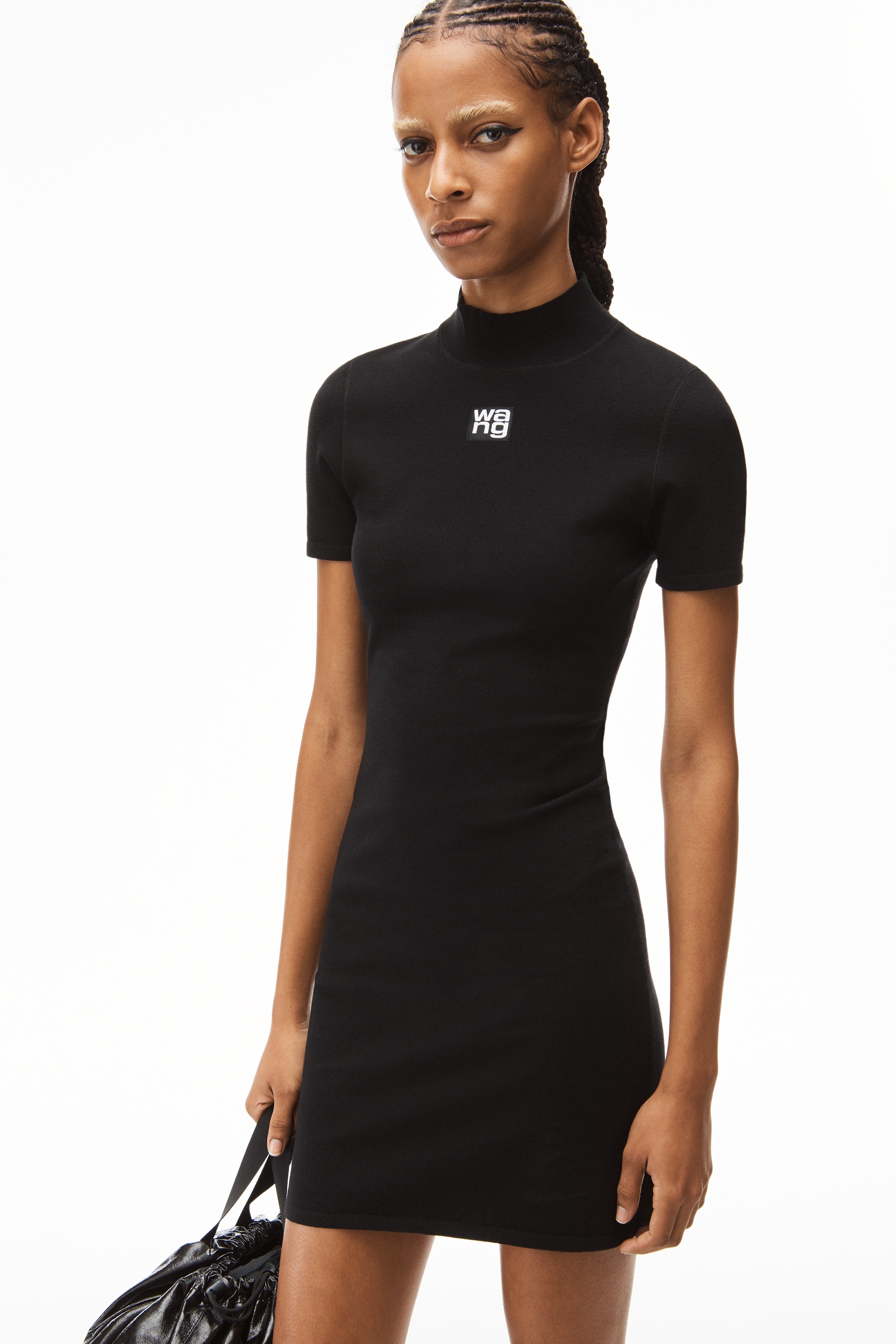 LOGO PATCH DRESS IN BODYCON KNIT - 3