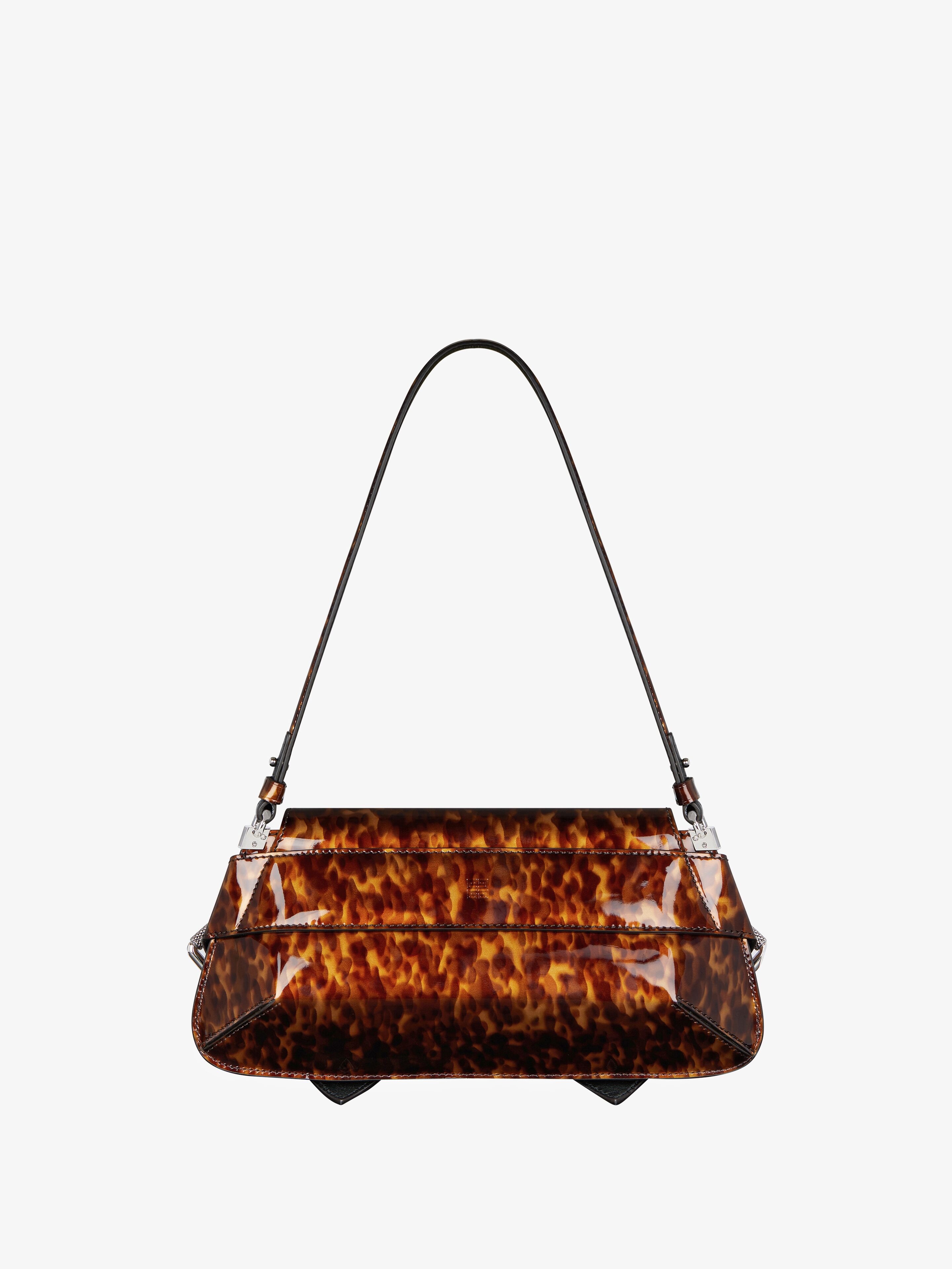 VOYOU SHOULDER FLAP BAG IN TORTOISESHELL LEATHER - 4