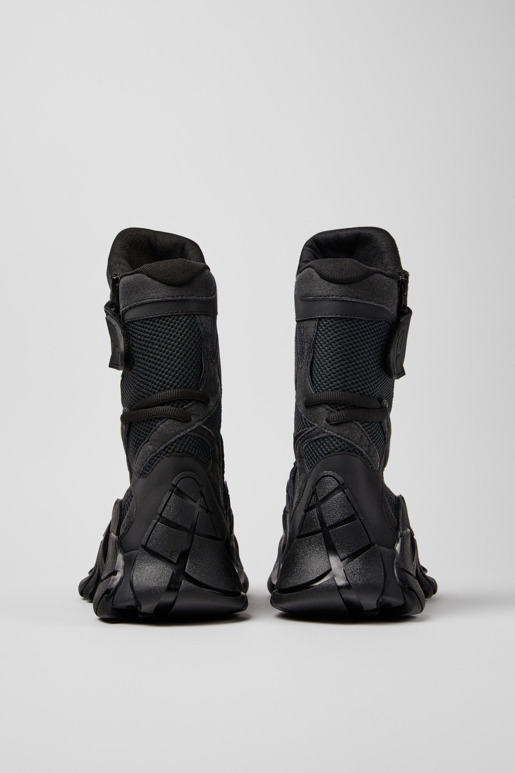 Black Textile Boots - 3