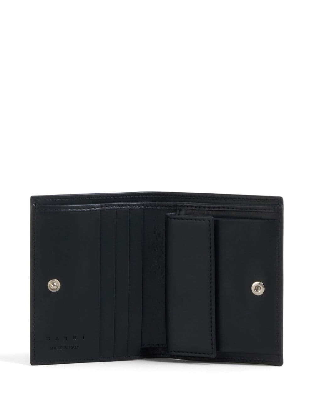 logo-embroidered leather wallet - 3