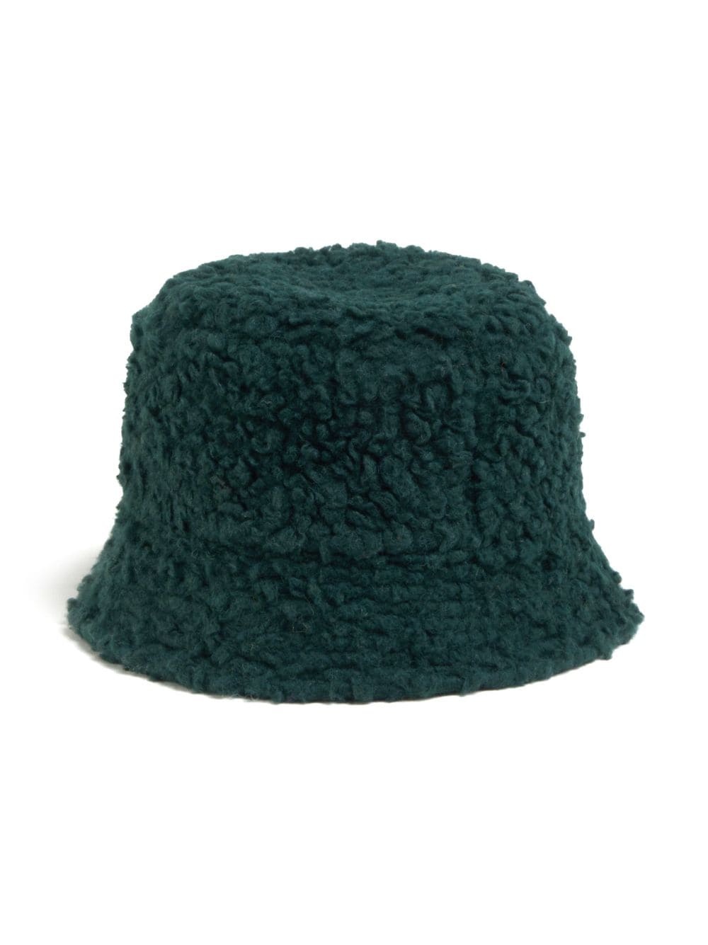 logo-embroidered fleece bucket hat - 2