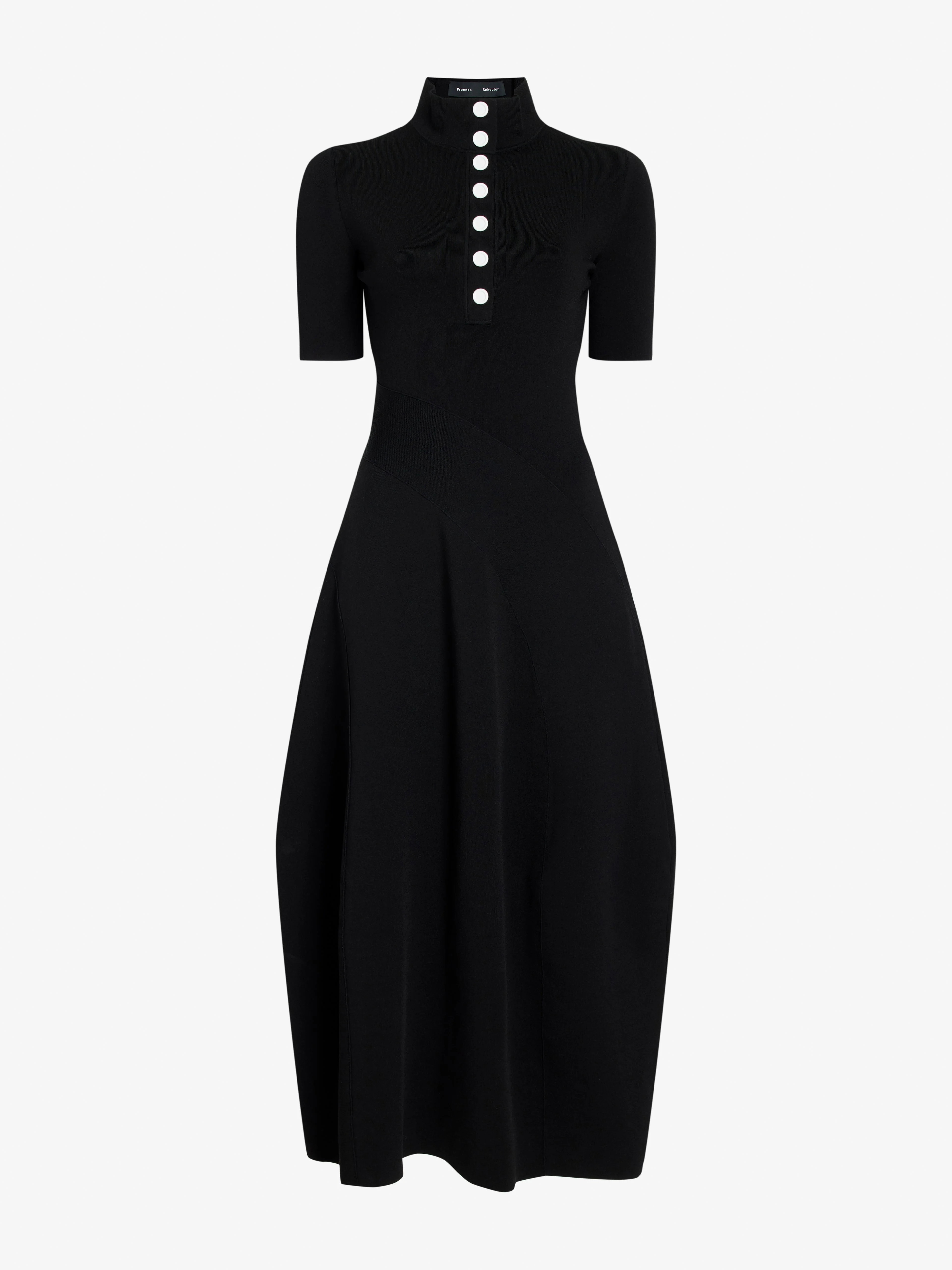 Mathilde Dress in Compact Stretch Viscose - 1