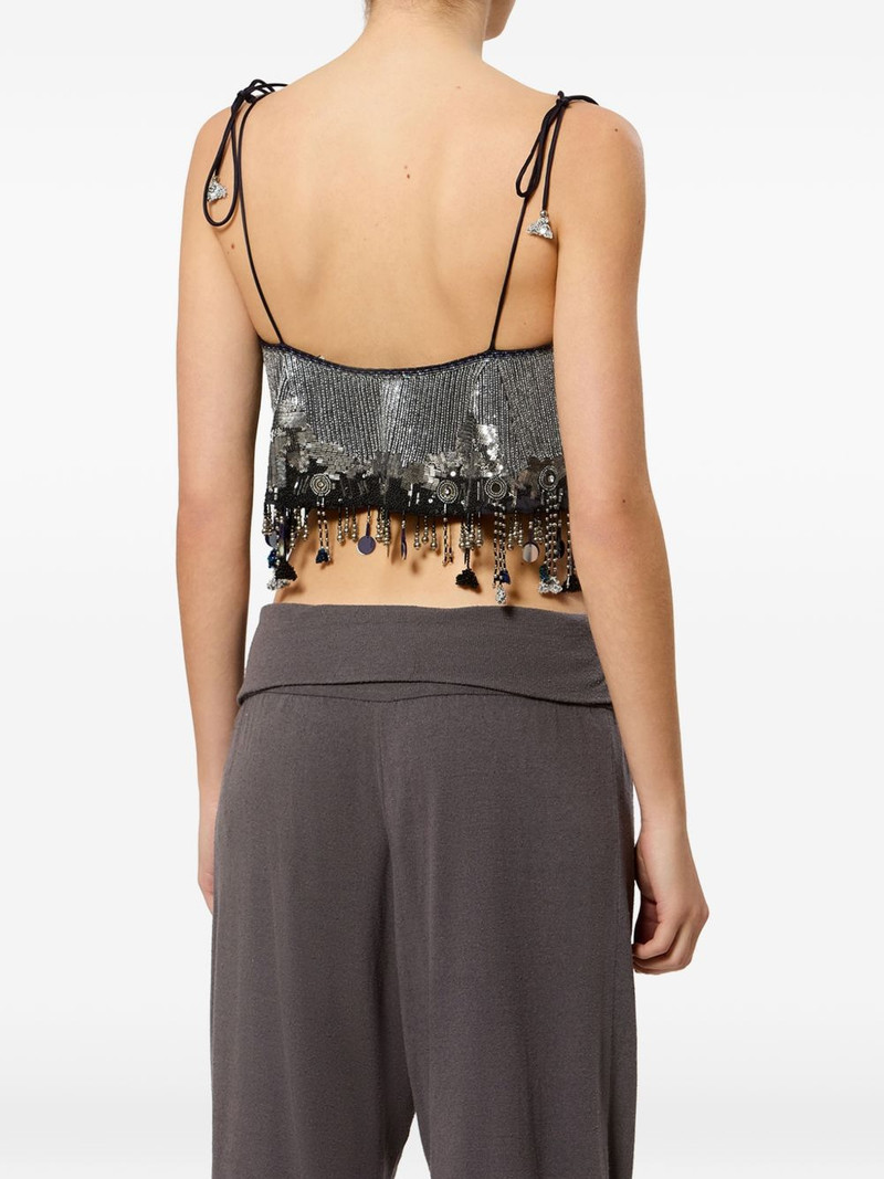 Liwane sequin-embellishment silk top 4