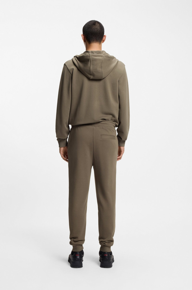 COTTON-TERRY TRACKSUIT BOTTOMS WITH LOGO LABEL 5