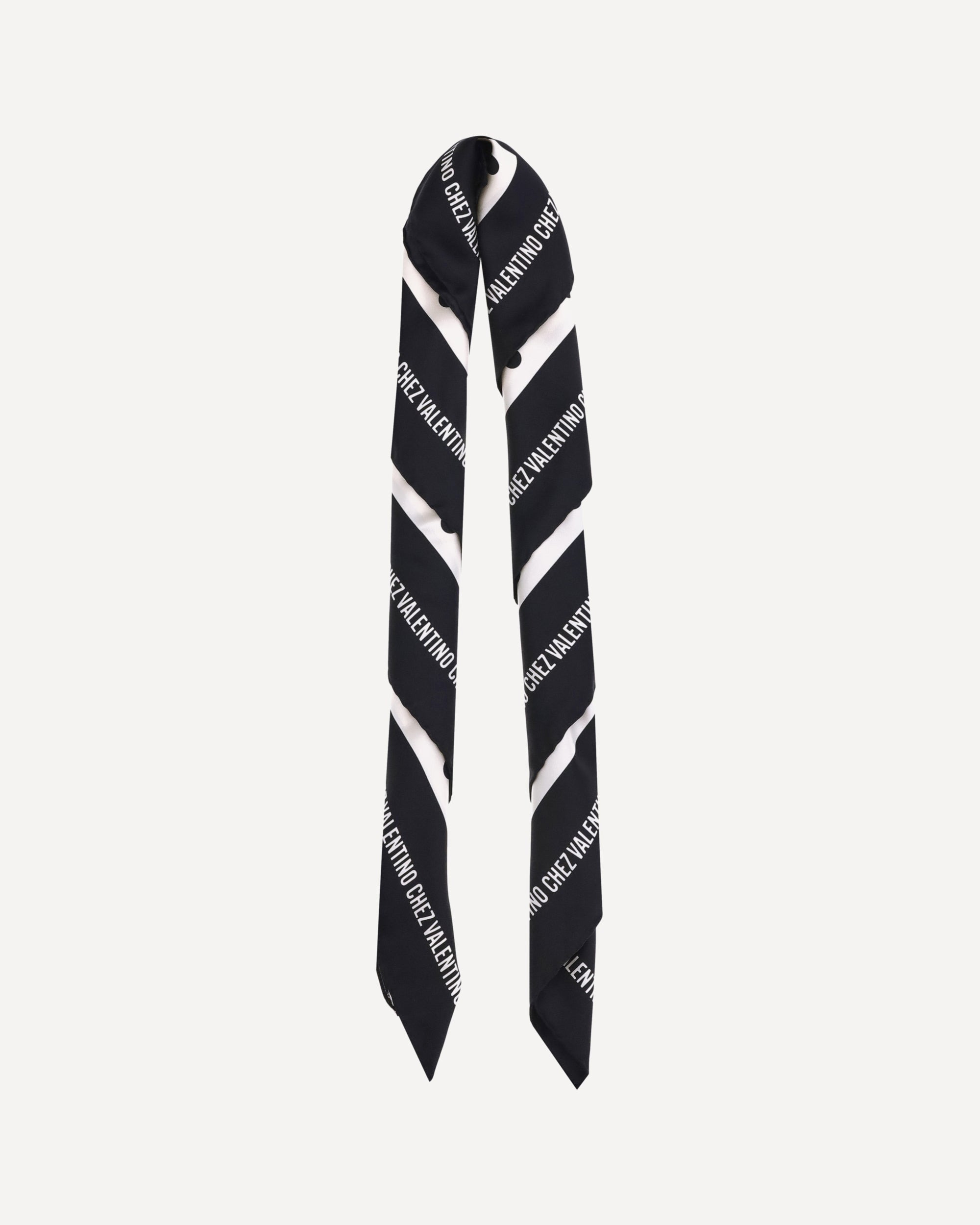 Polka dot silk Scarf - 2