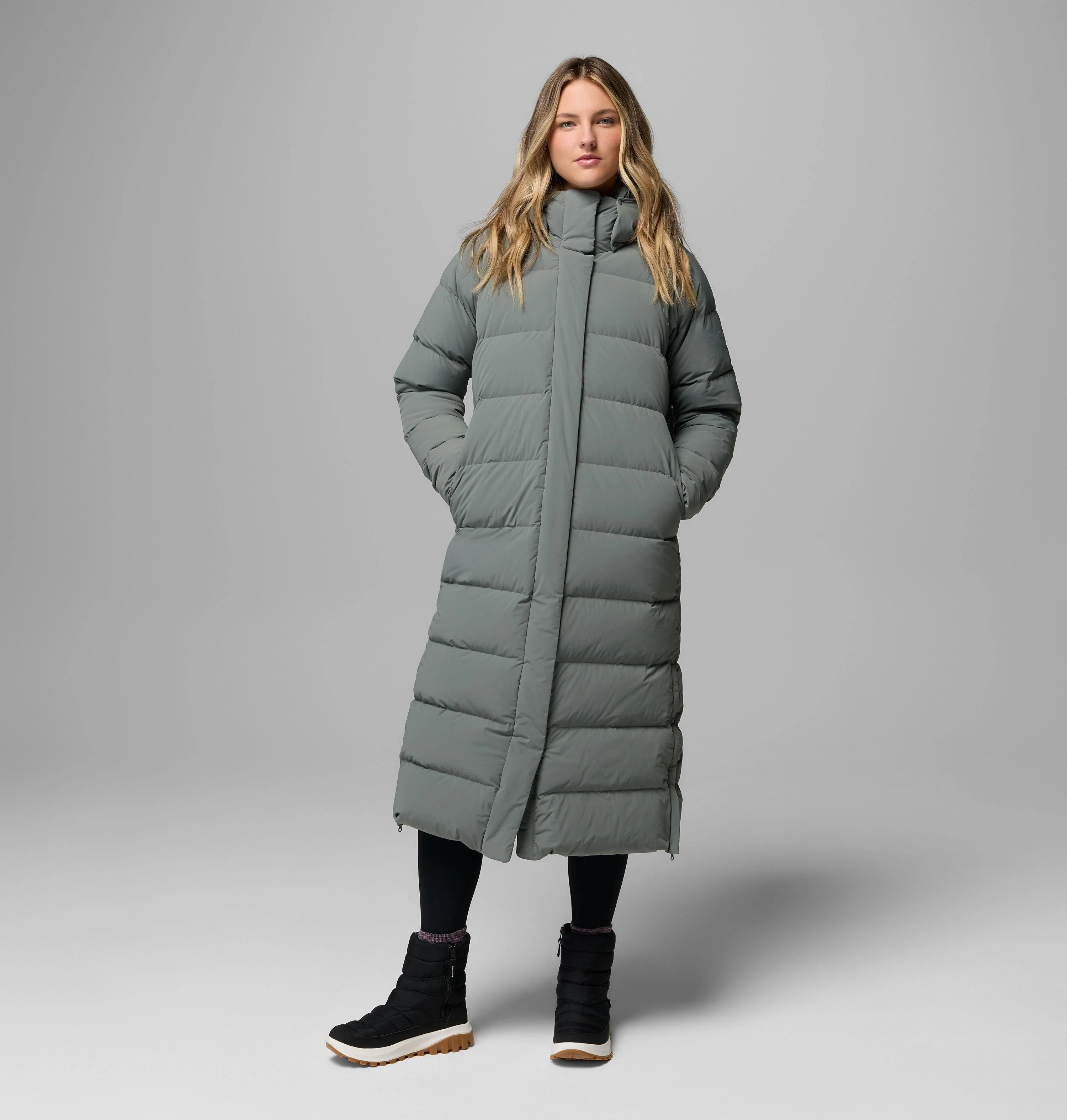 Women's Amaze Puff Long Hooded Jacket - 1