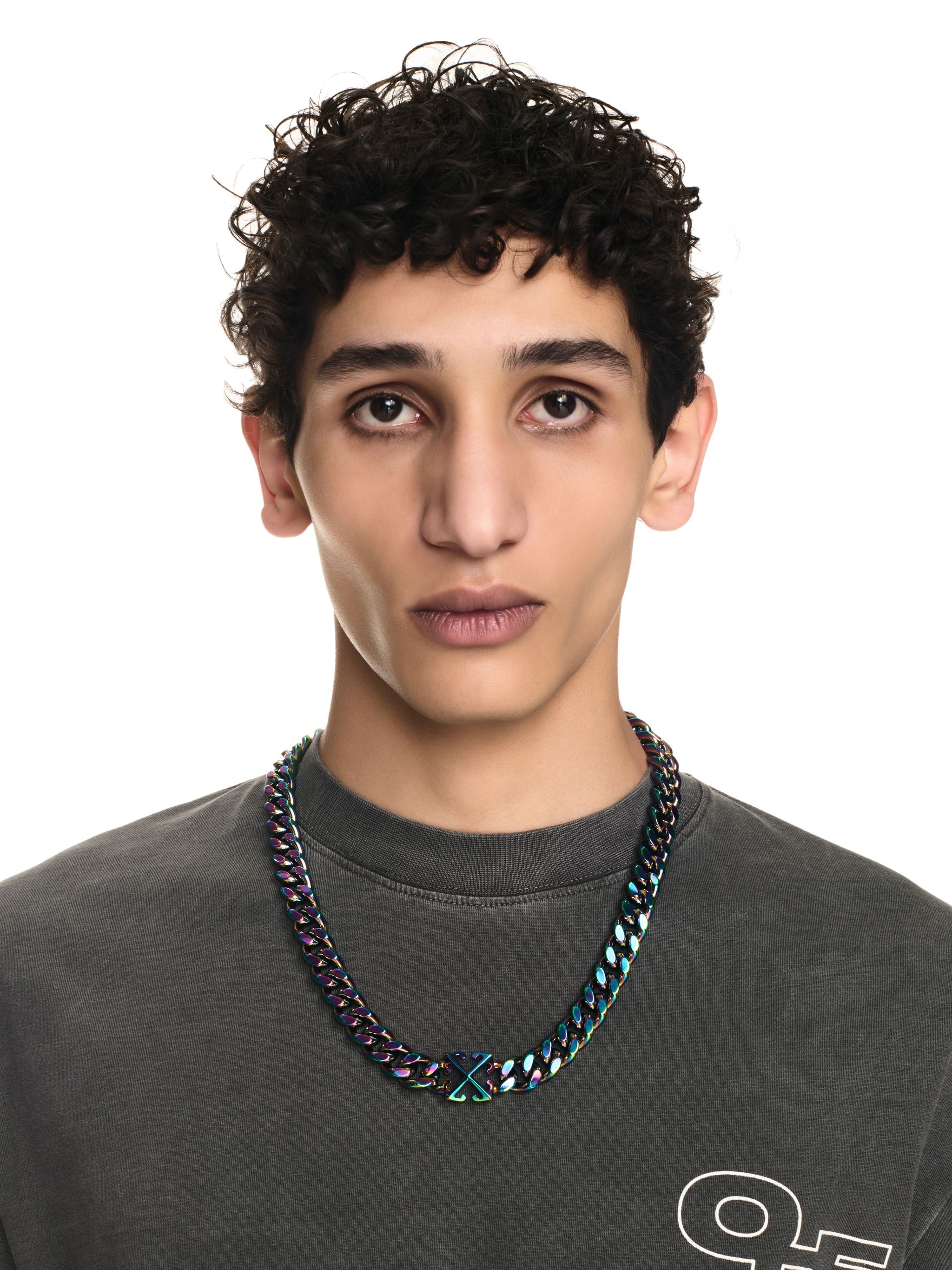 Iridescent Arrow Chain Necklace - 3
