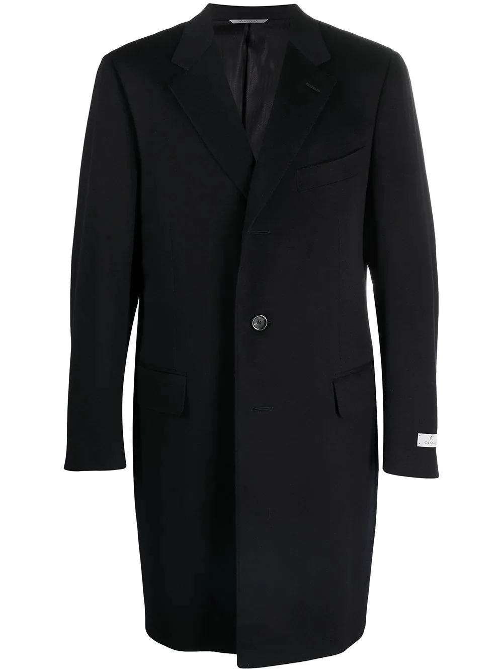 single-breasted tailored coat - 1