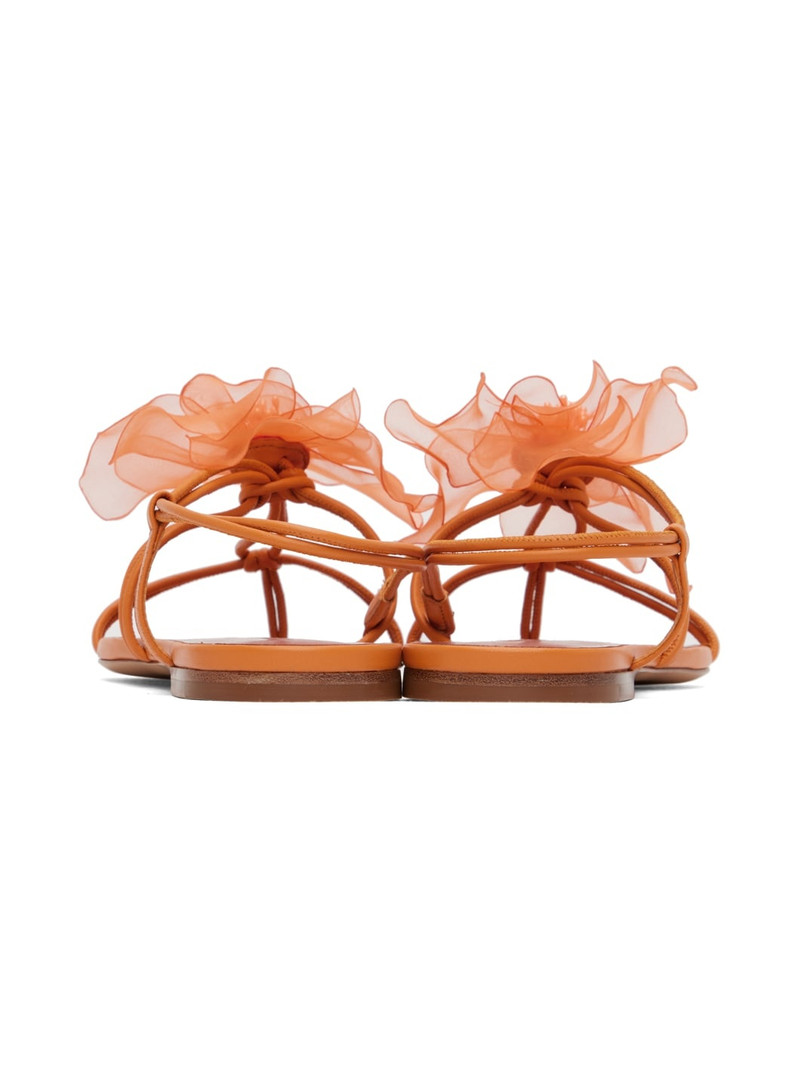 faux-flower leather sandals 2