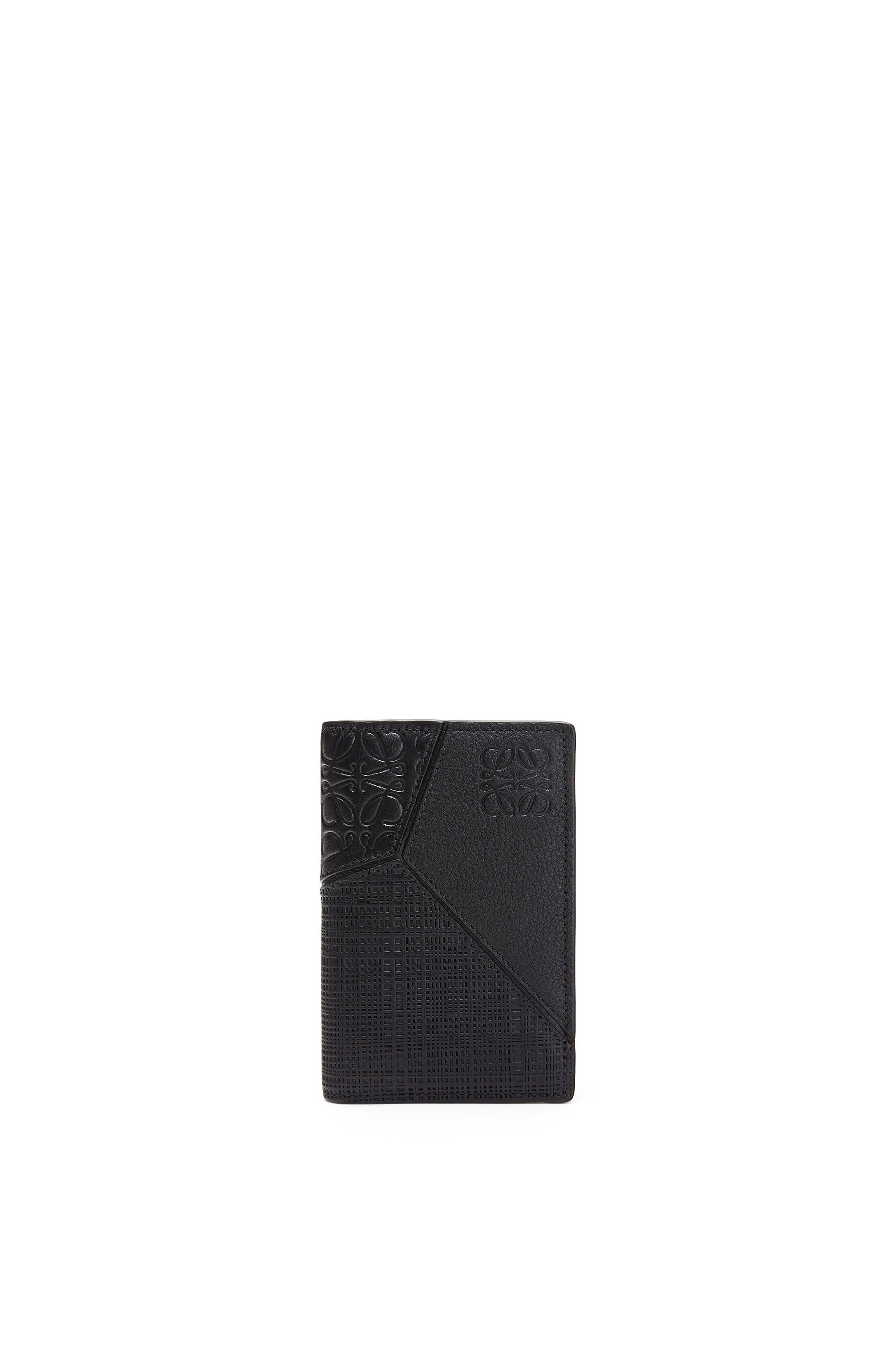 Puzzle bifold card in calfskin - 1