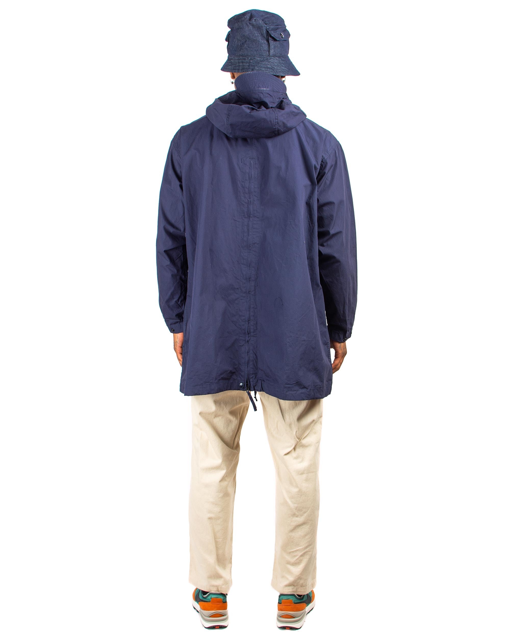 Over Parka Navy Cotton Duracloth Poplin - 3