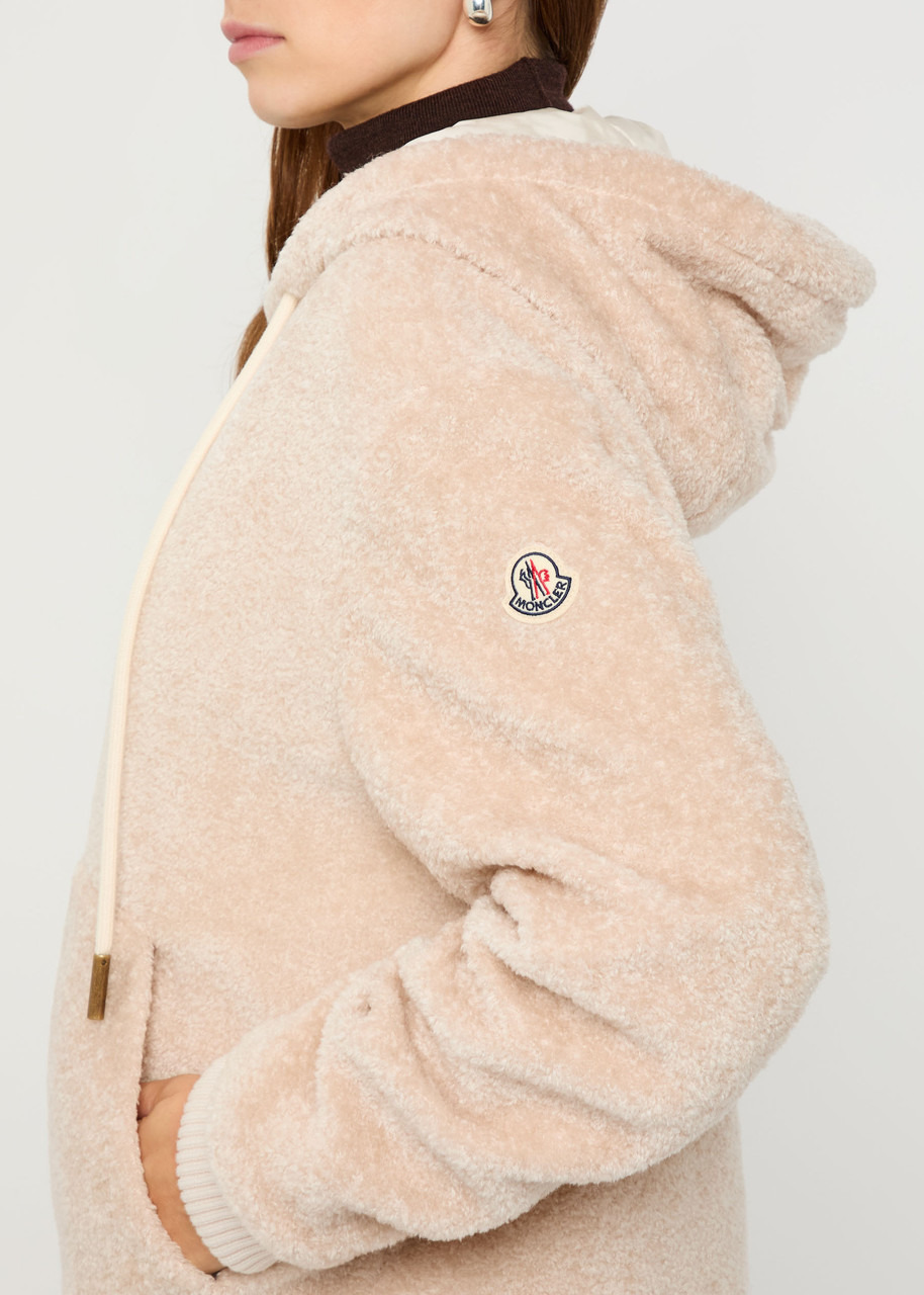 Moncler Reversible Hooded Fleece and Shell Cardigan - 5