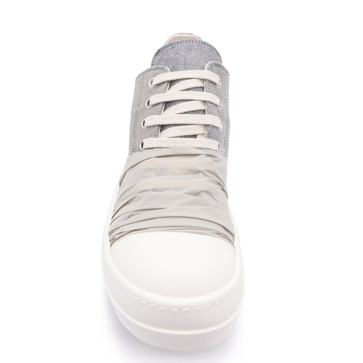 Washed Denim Low Sneakers in Mineral pearl - 3