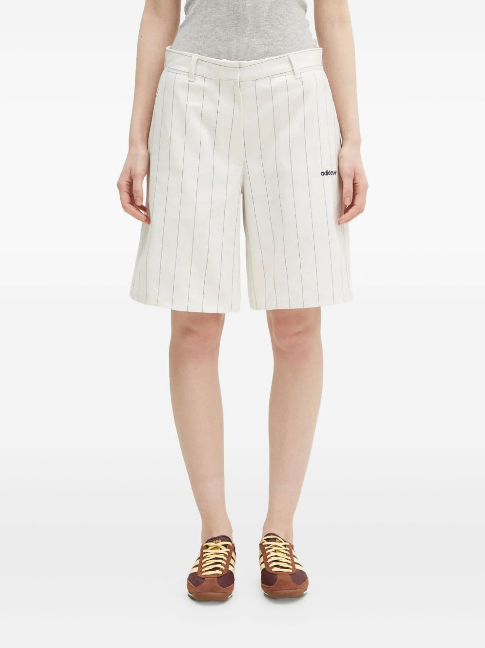 pinstripe shorts - 2