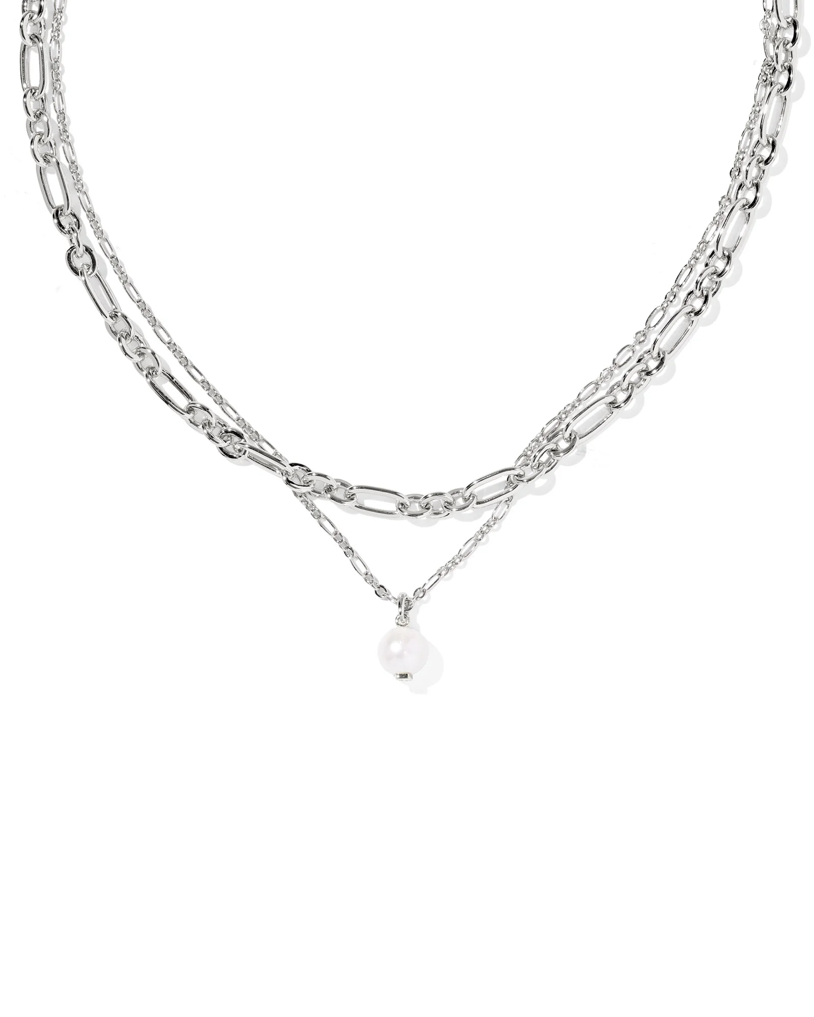 Ashton Silver Multi Strand Necklace - 1
