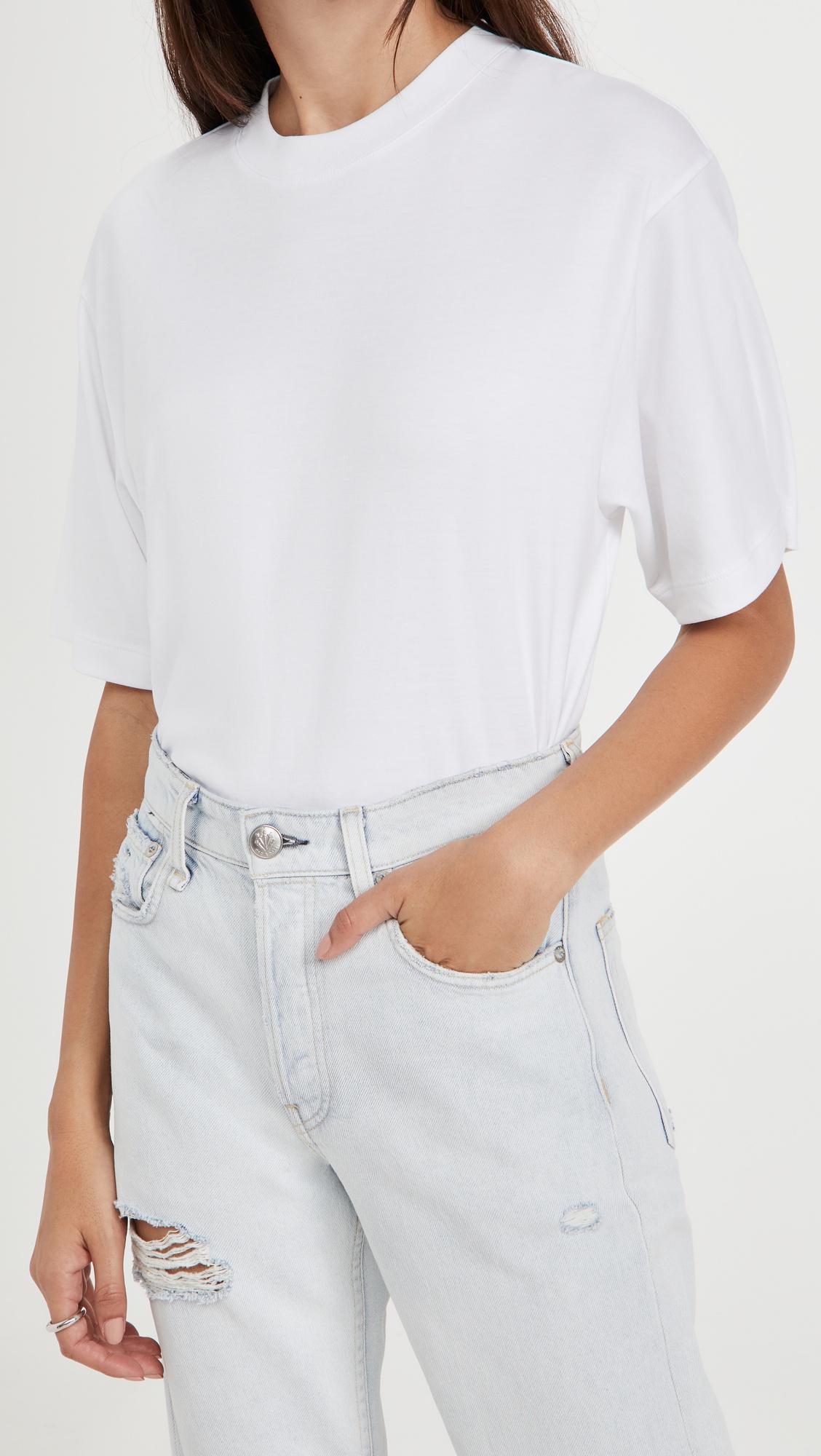 Wide Sleeve Crop Tee - 1