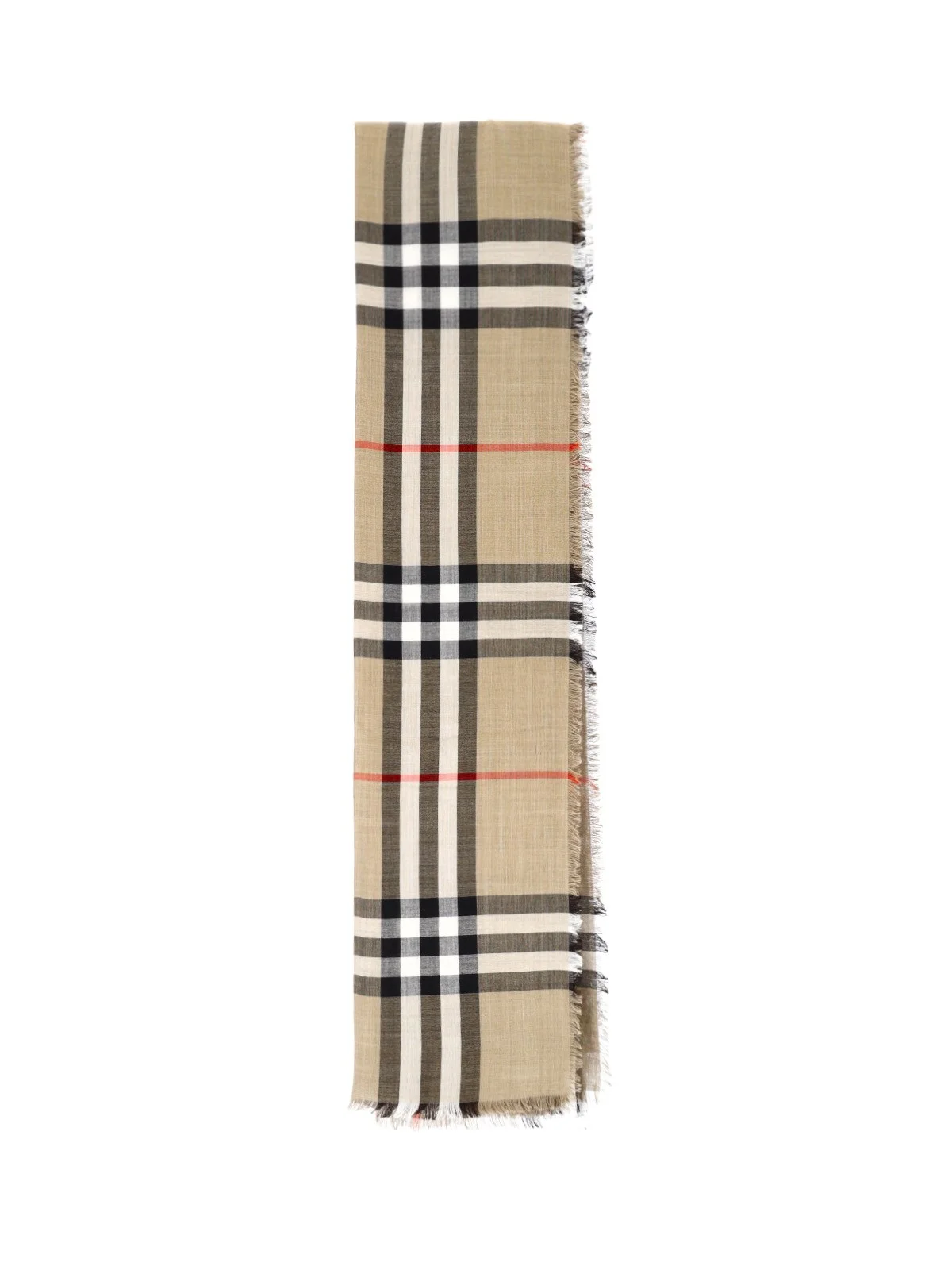 WOOL AND SILK SCARF "CHECK" - 1