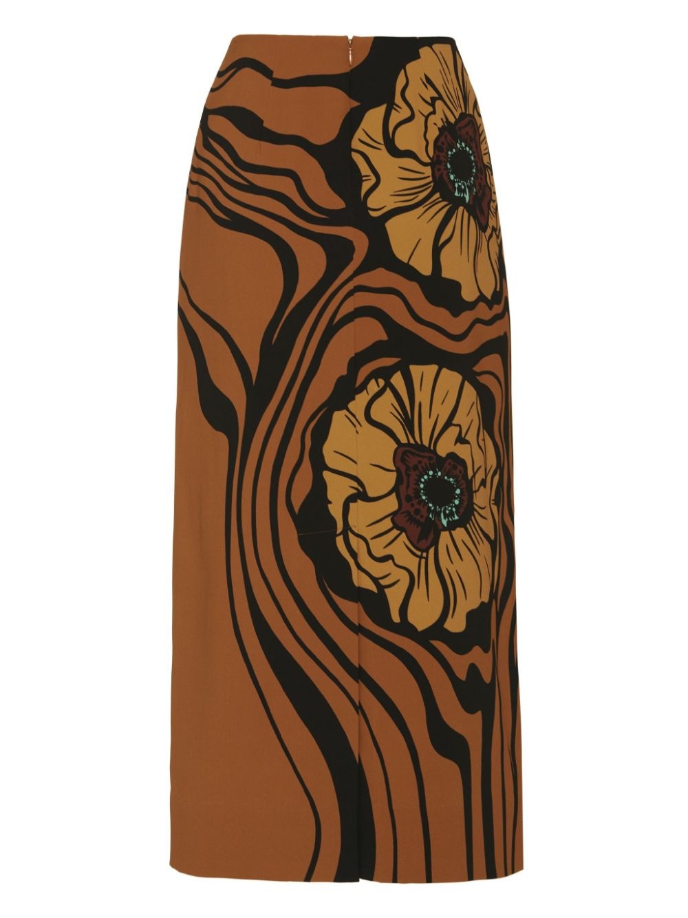 floral-print pencil skirt - 5