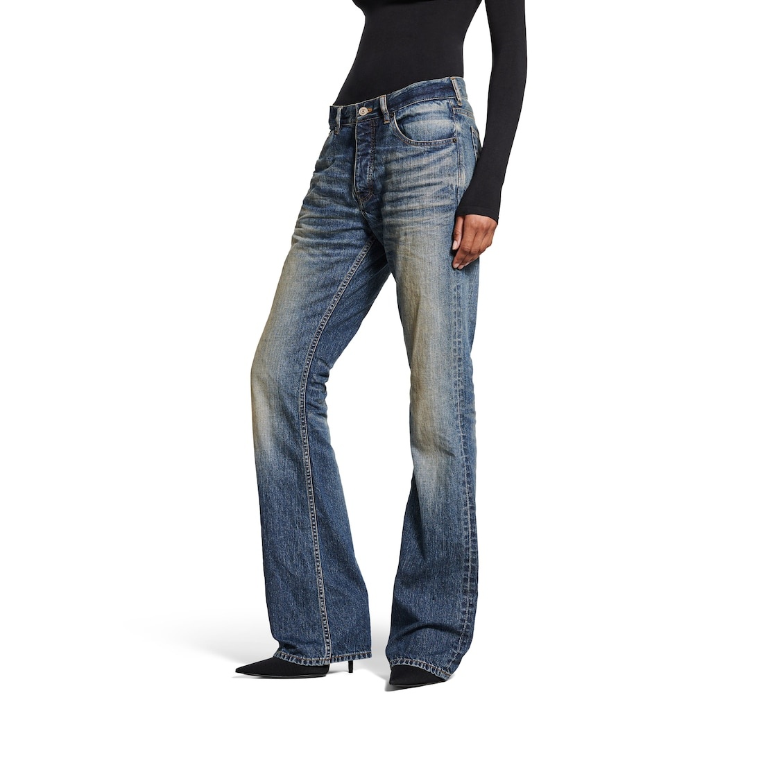 Women's Straight Fit Pants in Black - 4