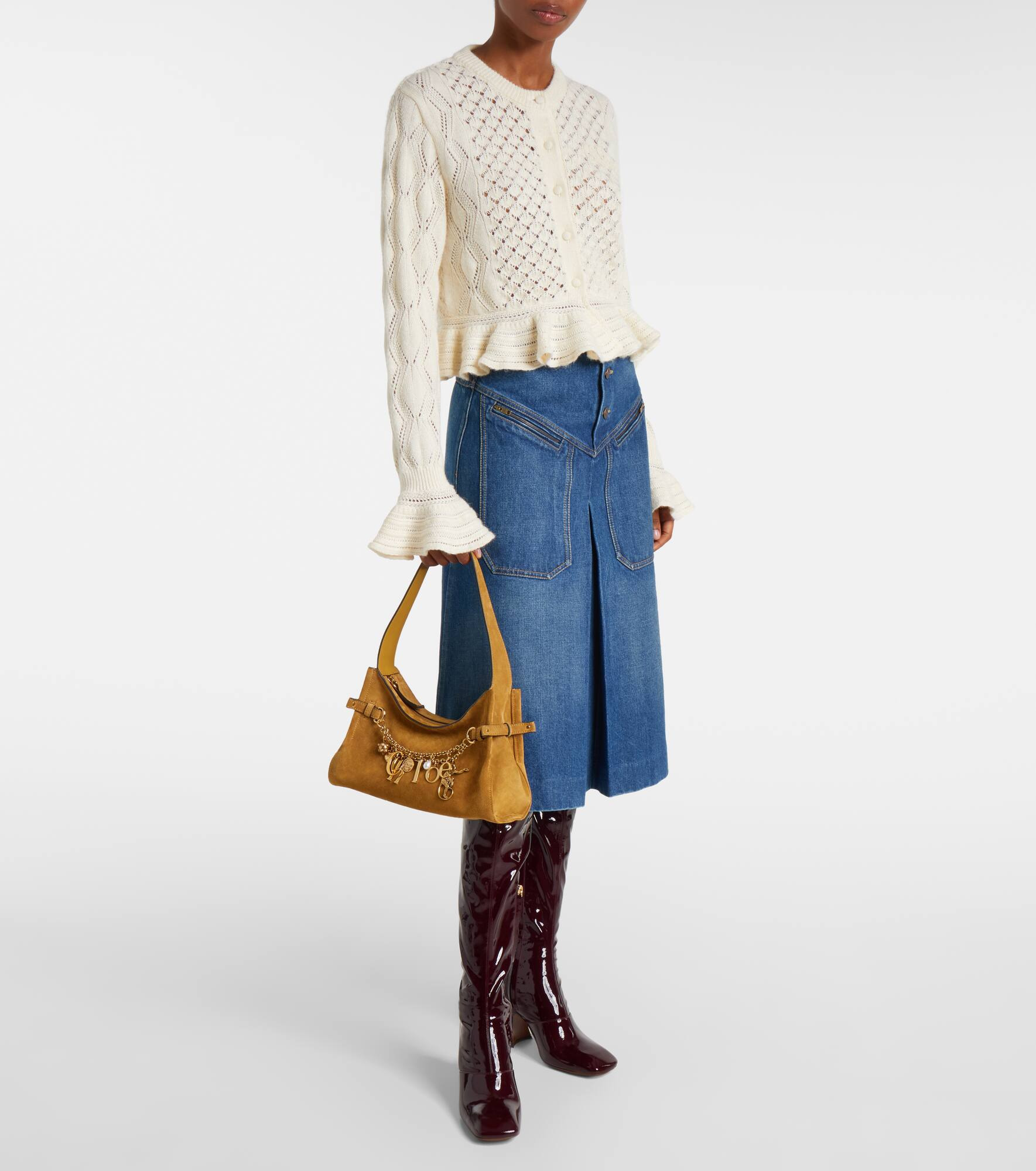 Chloé Charms suede tote bag - 5