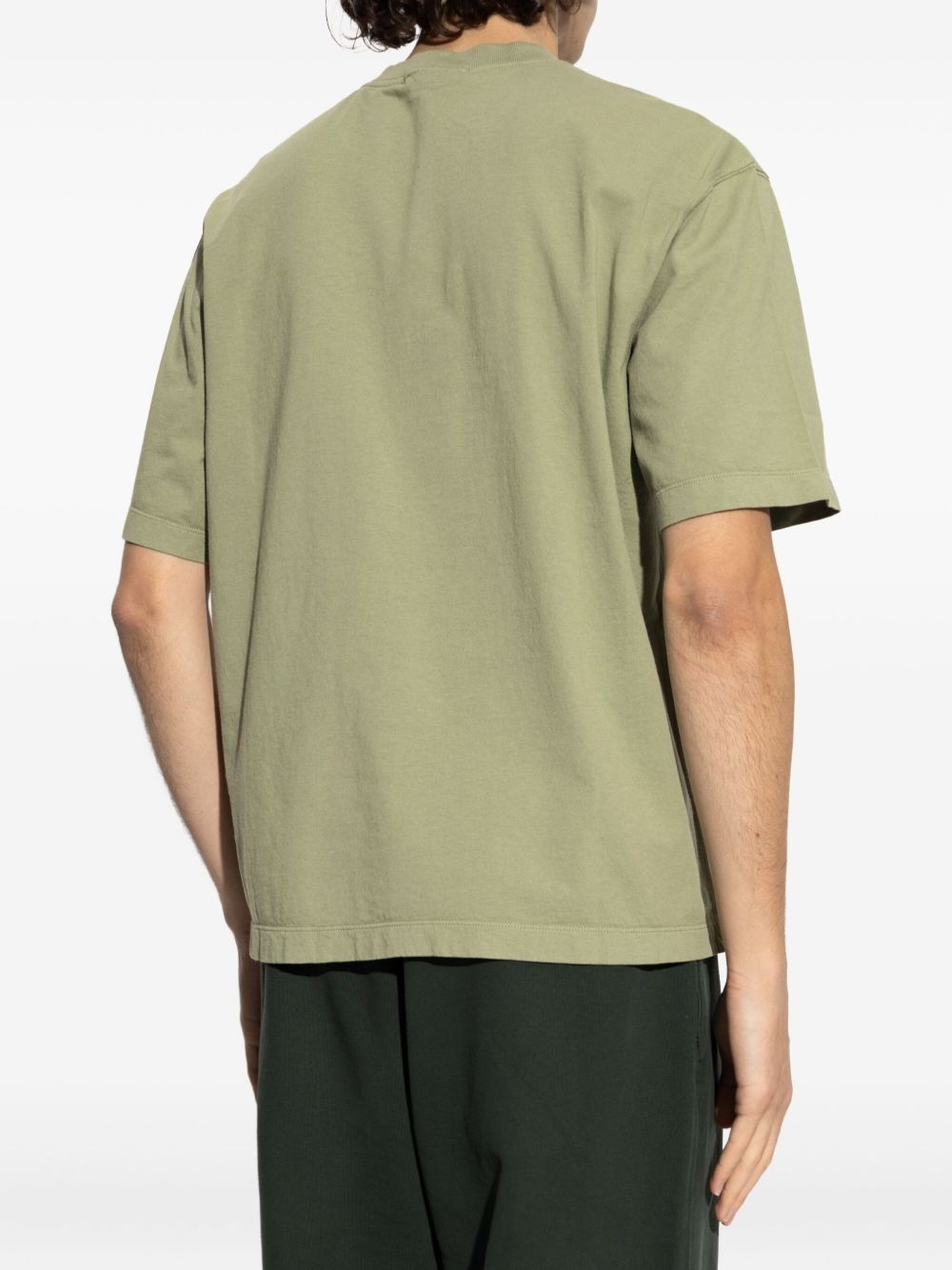 logo-patch cotton T-shirt - 4