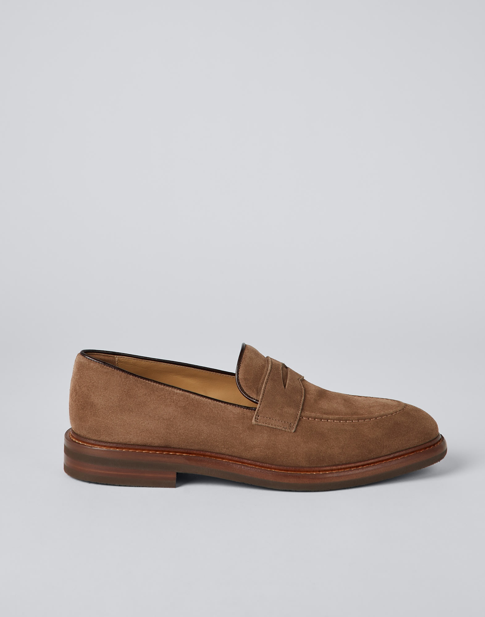 Suede penny loafers - 5