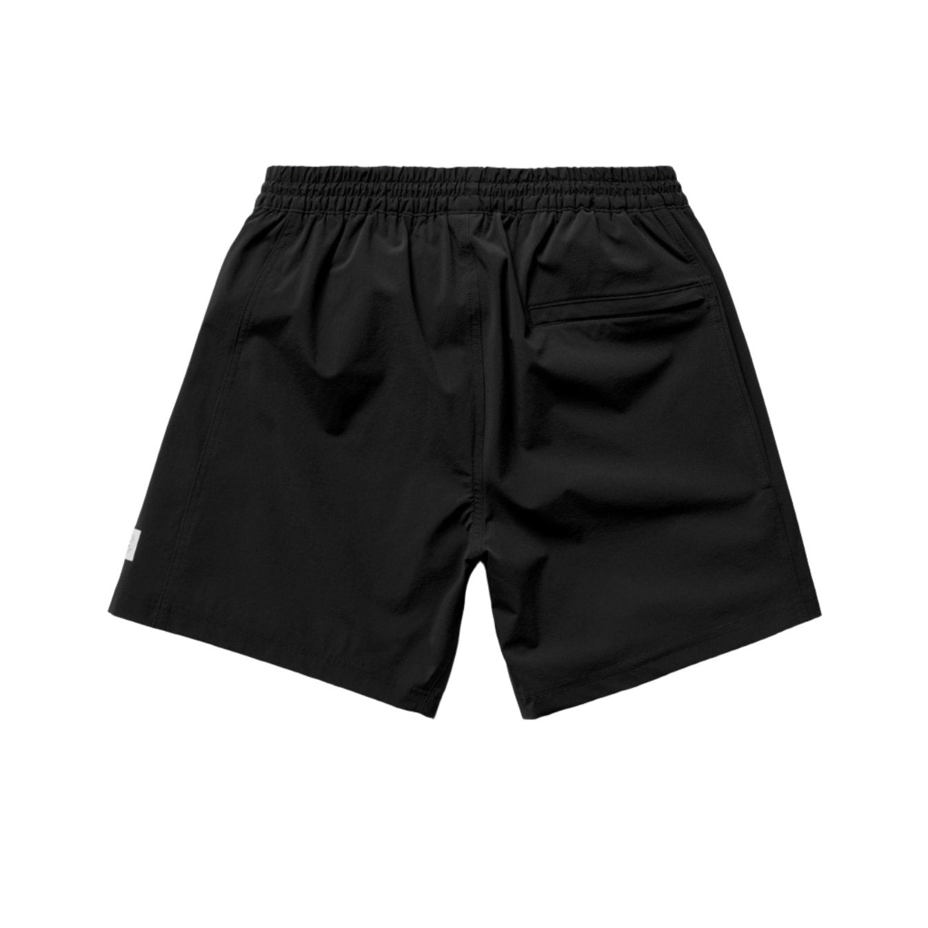 Stretch Nylon Utility Swim Short 6" Black - 2