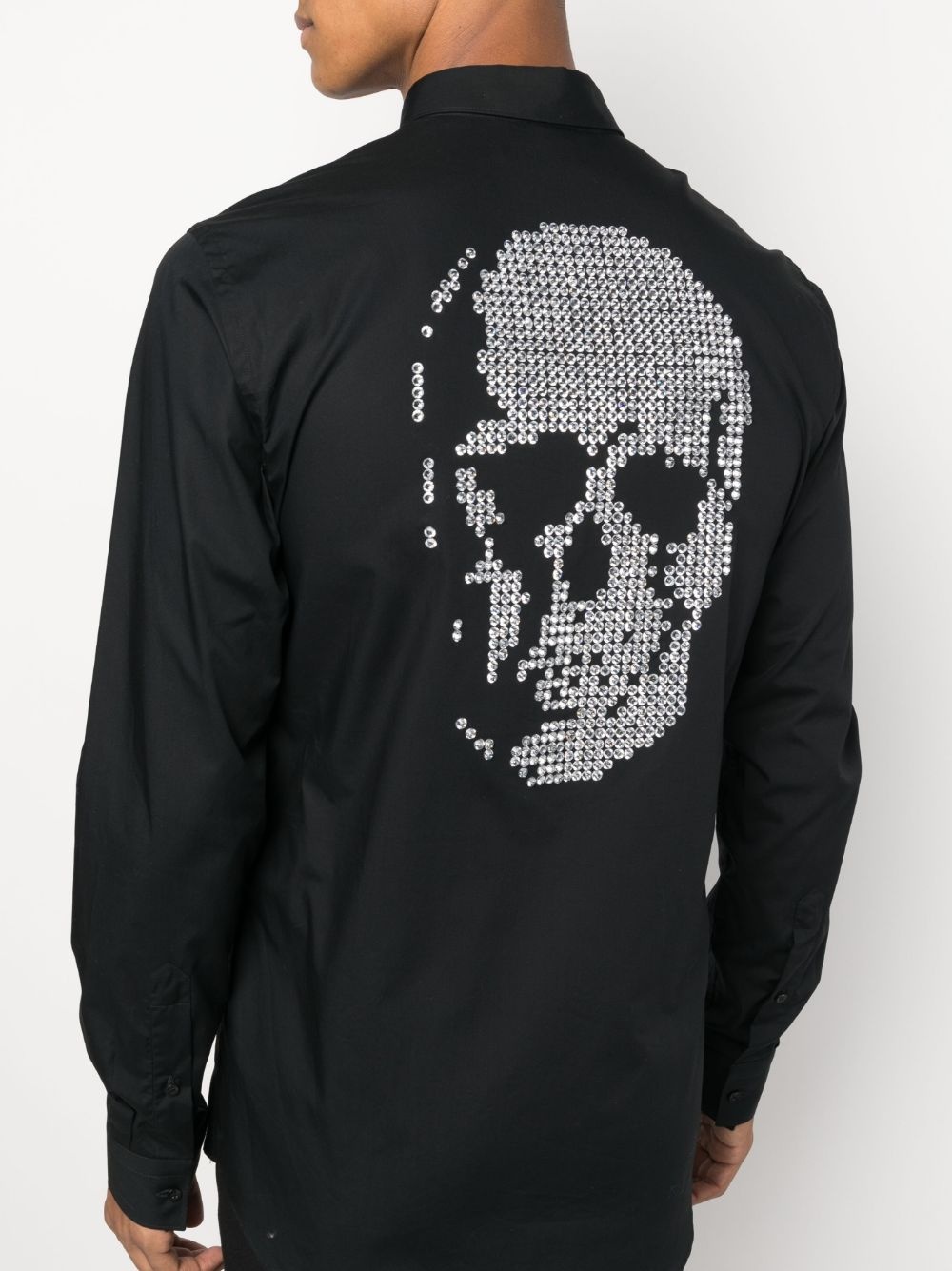 Sugar Daddy embellished-skull shirt - 5