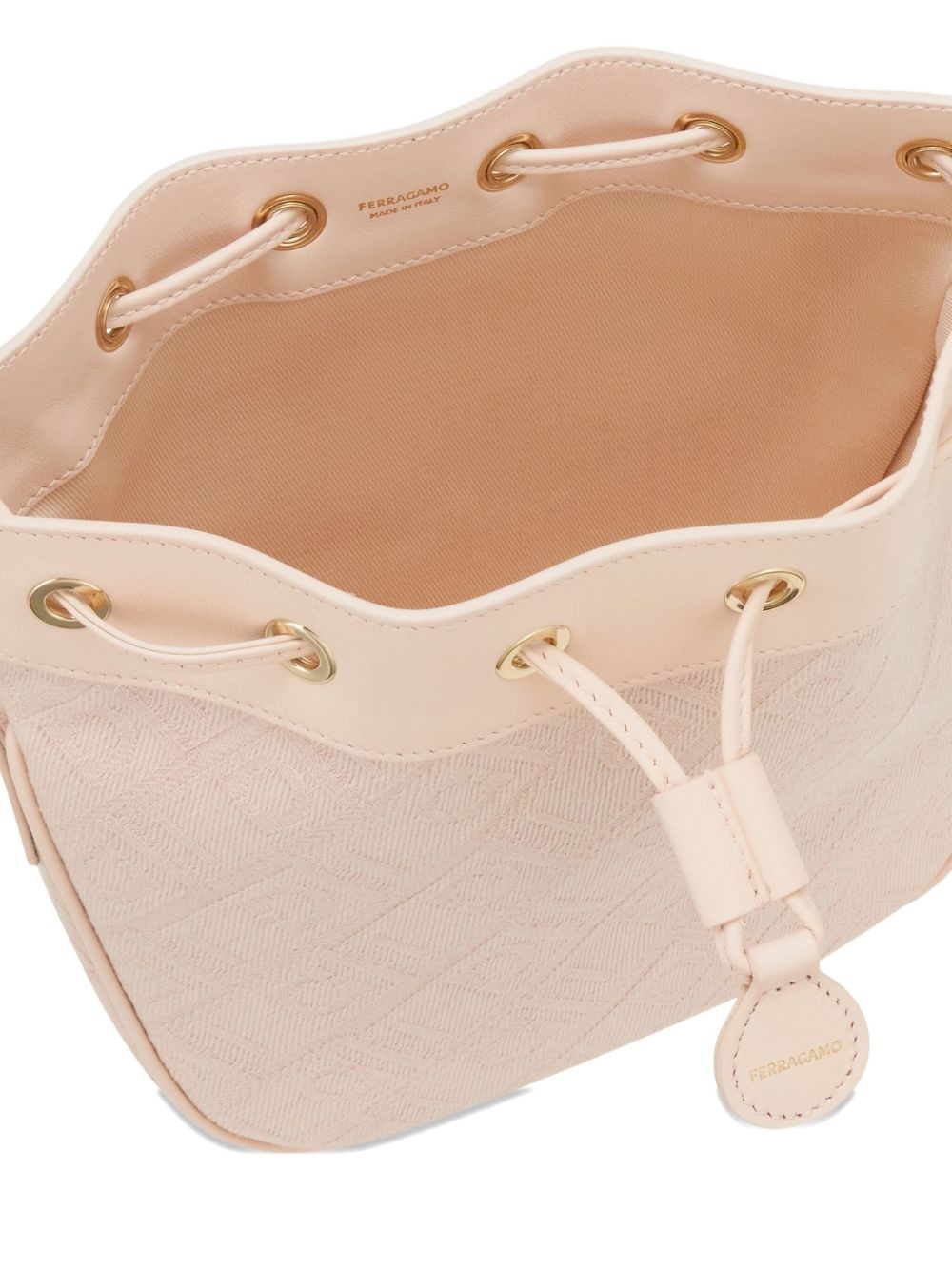 monogram-jacquard bucket bag - 3