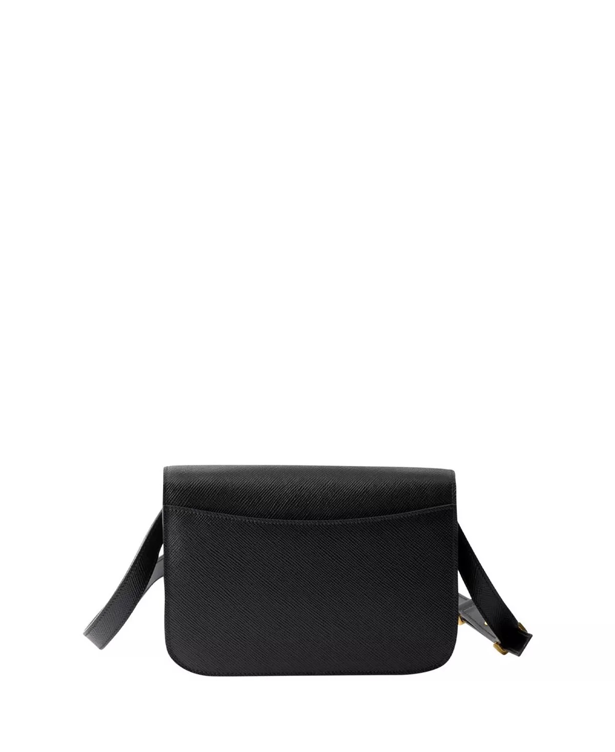 Saffiano Leather Flap Shoulder Bag - 4