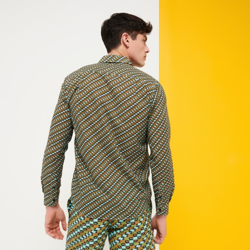 Unisex Cotton Voile Summer Shirt Smoked Fish 4