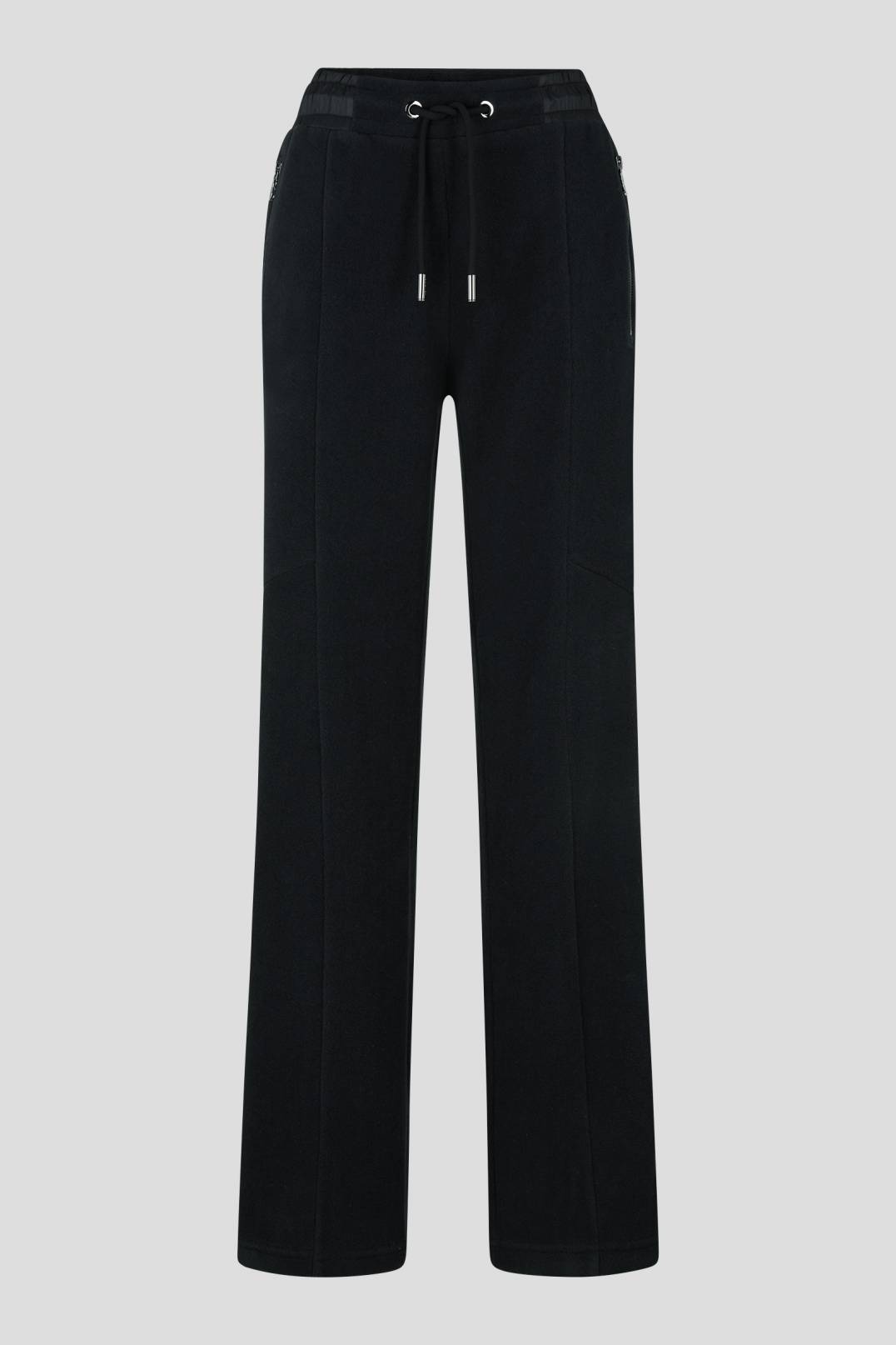VERINA FLEECE JOGGING TROUSERS IN BLACK - 1