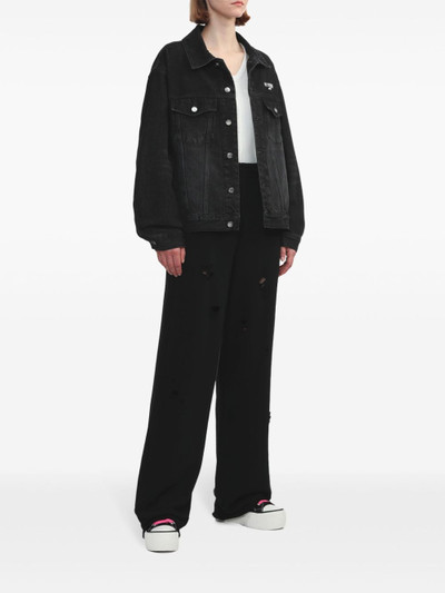 We11done logo-embroidered cotton track pants outlook