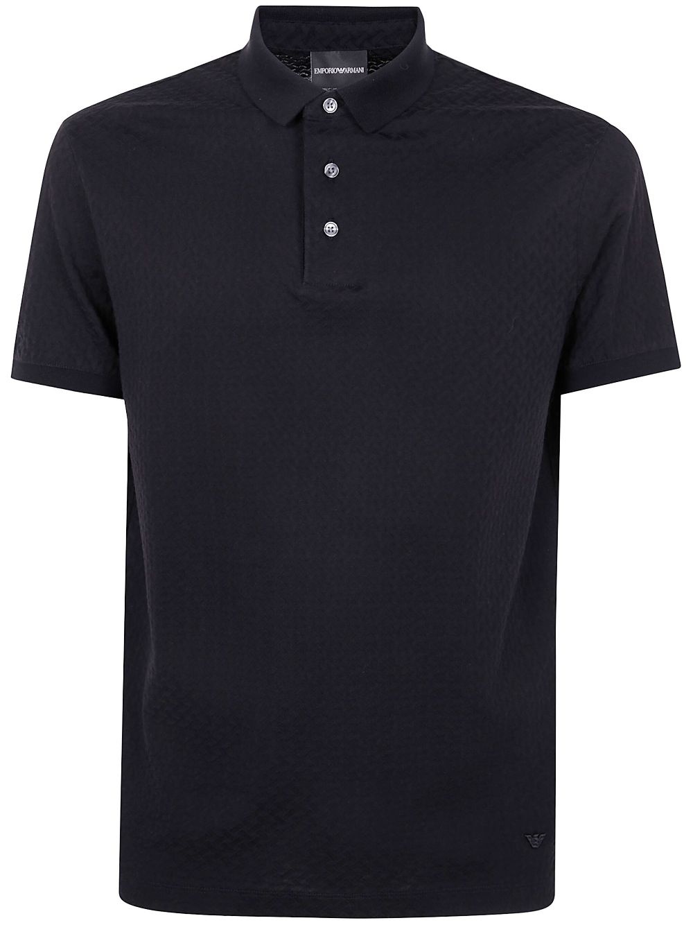 front button-fastening cotton polo shirt - 1