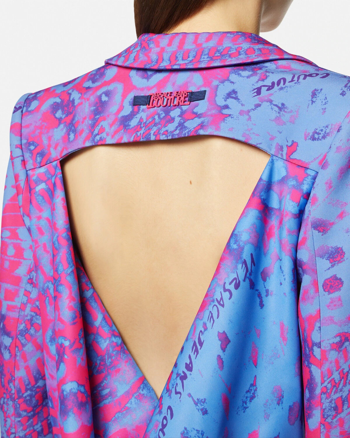 Draped Animalier Cutout Blazer - 3
