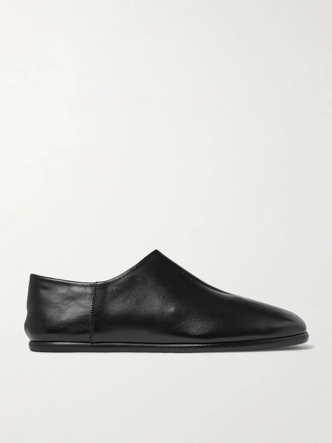 Tabi Split-Toe Leather Collapsible-Heel Loafers - 1