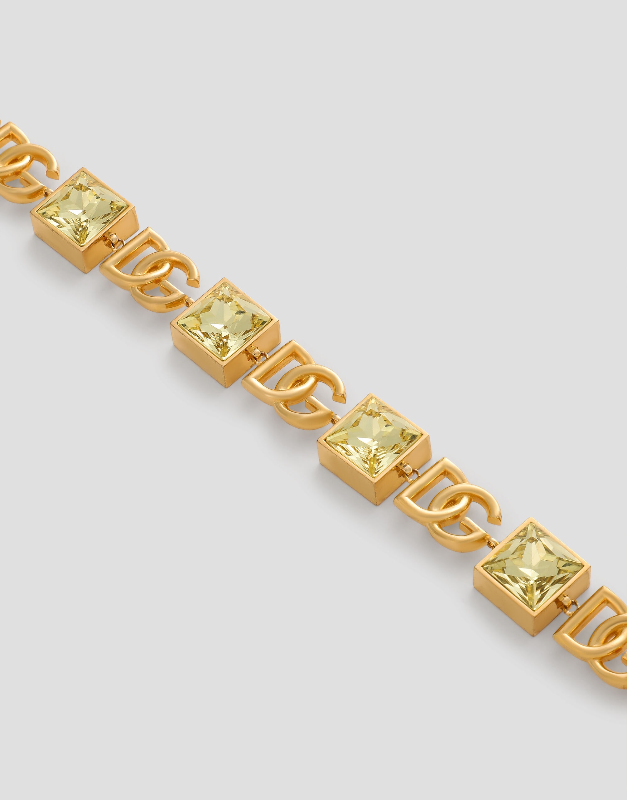 Necklace with DG logo and rhinestones - 2