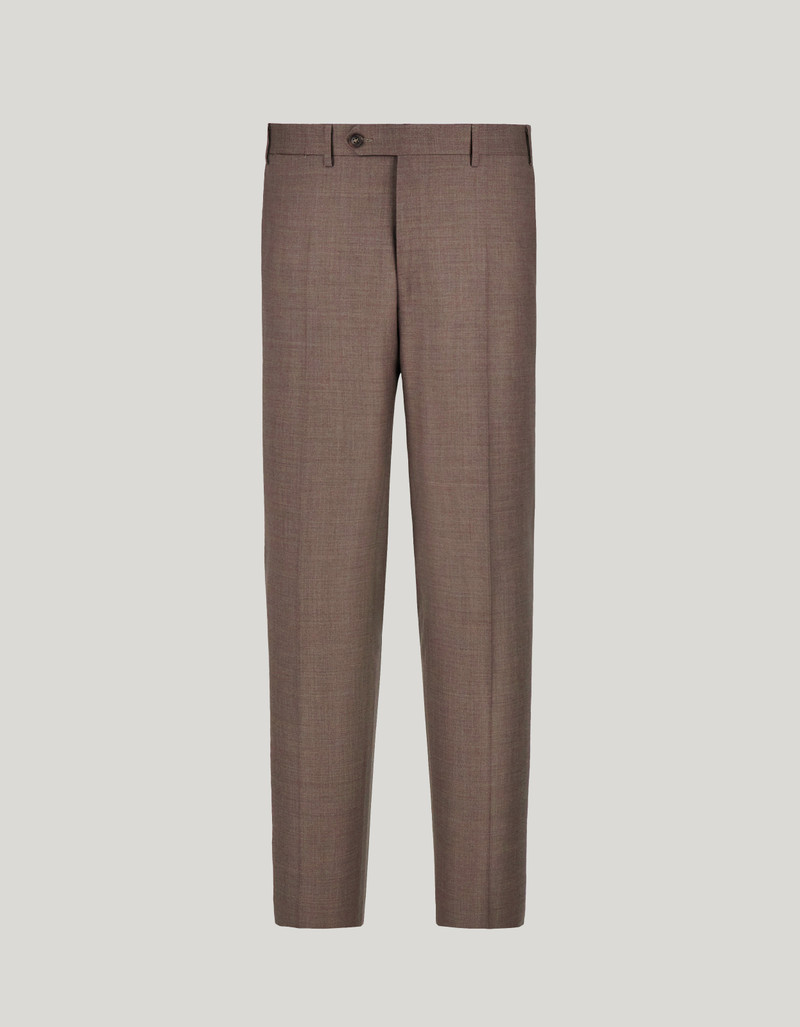 BROWN PANTS IN 150'S WOOL 1